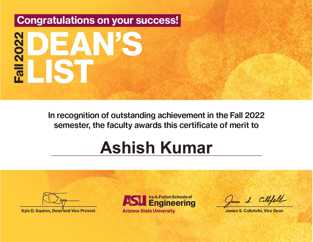 Dean’s List — Fall 2022