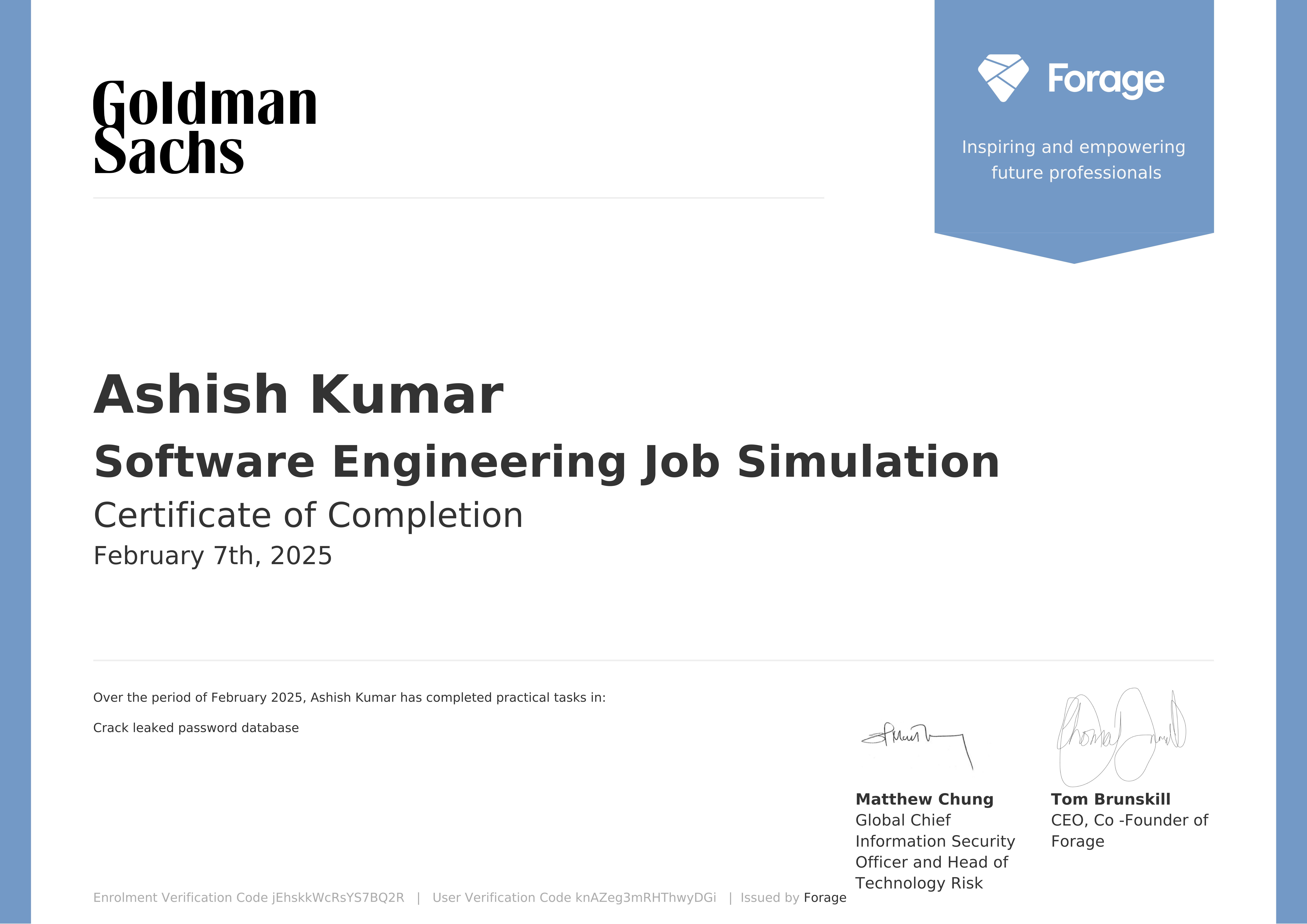 GS certificate